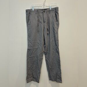 Marc Anthony Men's Charcoal Linen Chinos